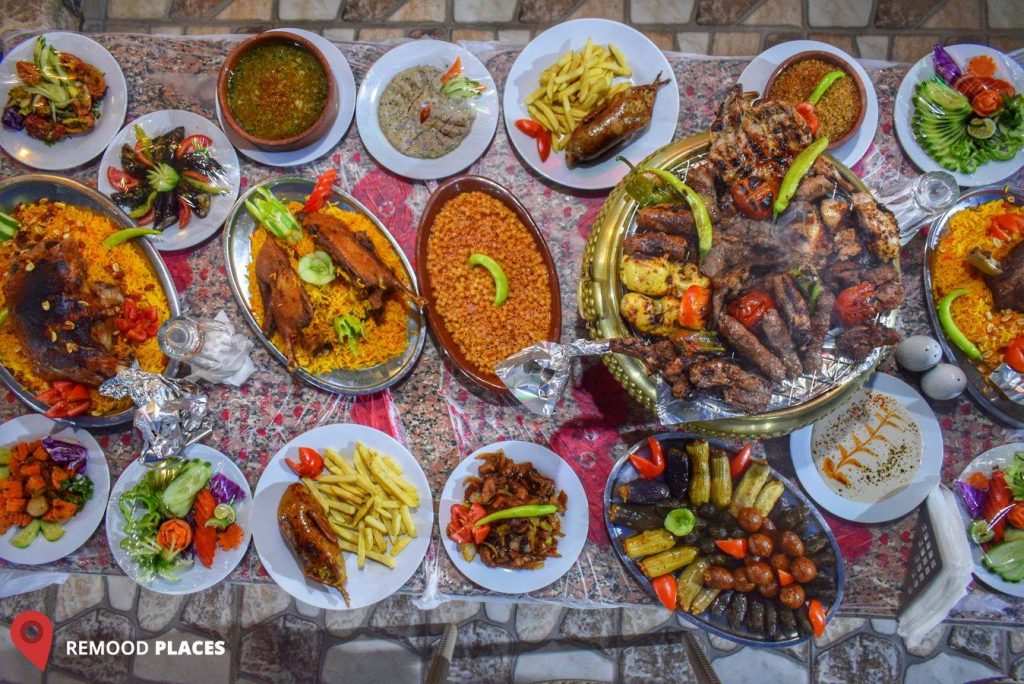 اجمل سفرة مصرية طعام مشويات